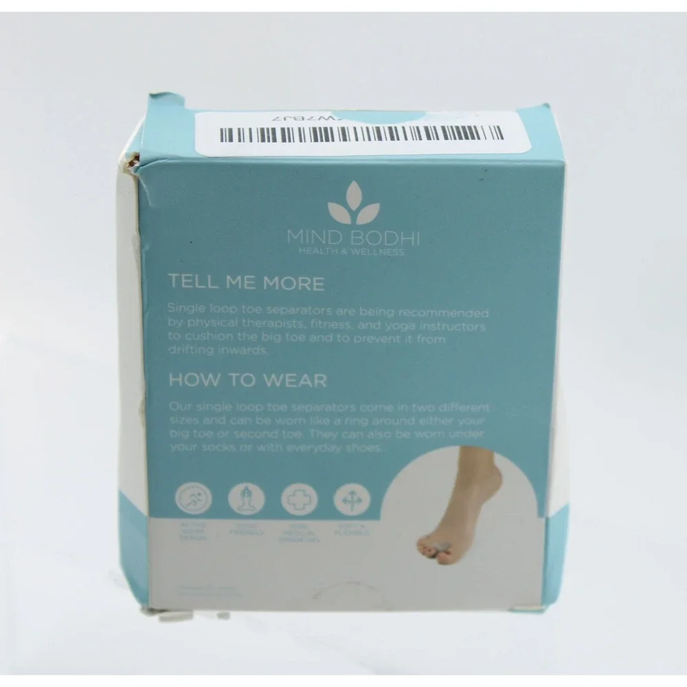 Mind Bodhi Single Loop Toe Separators 4 Pack Medical Grade Gel Bunion Cushion